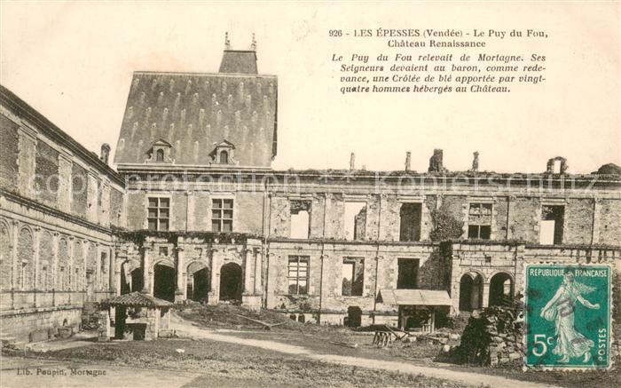 Les Epesses Chateau Renaissance Puy du Fou