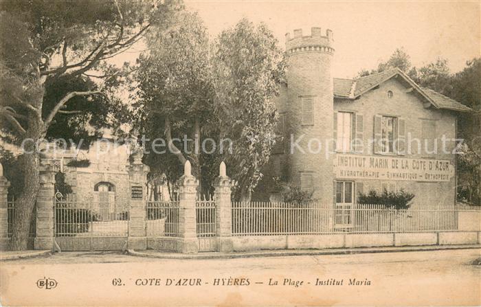 Hyeres les Palmiers Institut Maria a la plage