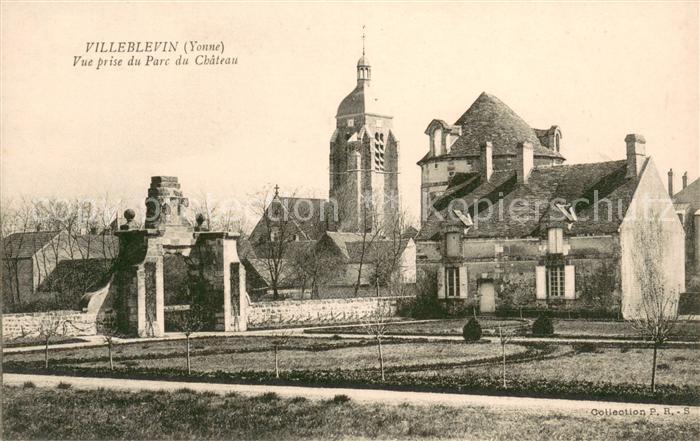 Villeblevin Vue prise du Parc du Chateau