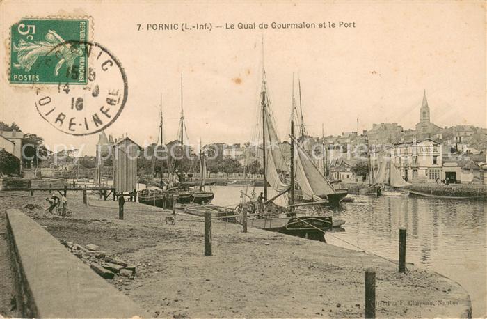 Pornic Quai de Gourmalon et le port