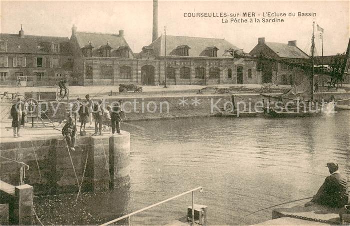 Courseulles-sur-Mer Ecluse du bassin Pêche a la Sardine