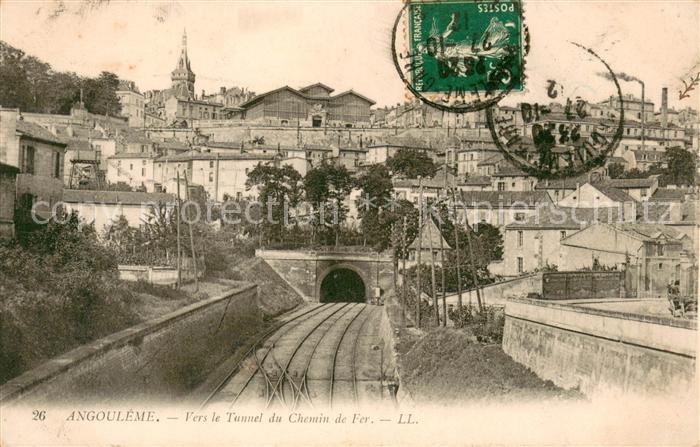 Angouleme Vers le tunnel du chemin de fer