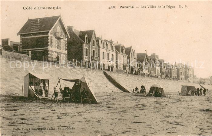 Parame Les villas et la digue