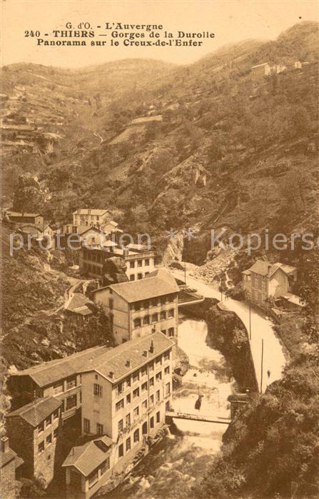 Thiers Gorges de la Durolle Panorama sur le Creux de l'Enfer
