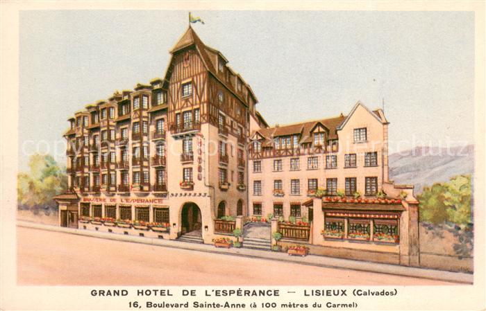 Lisieux Grand Hôtel de l'Espérance Kuenstlerkarte