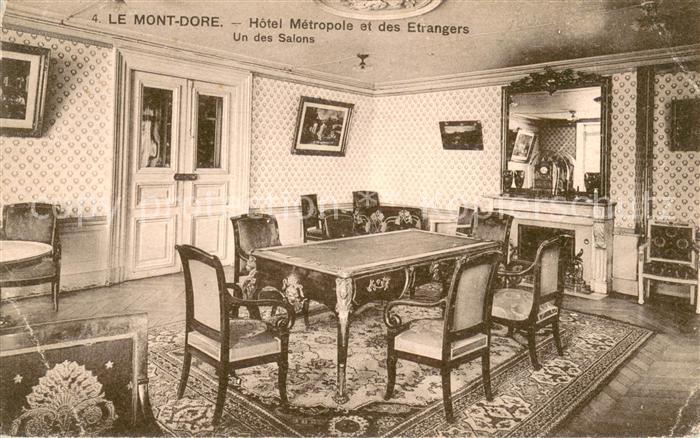 Le Mont-Dore Puy de Dome Hôtel Metropole et des Etrangers Salon