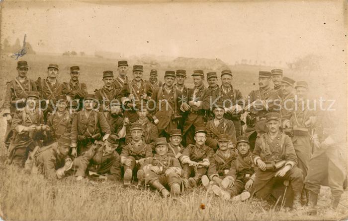 Camp de Mailly Soldaten Gruppenbild