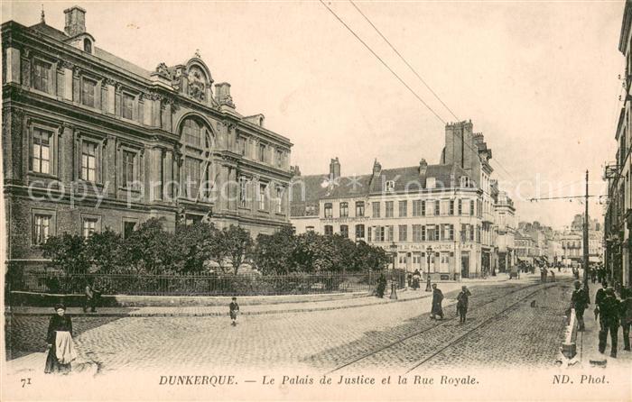 Dunkerque Duenkirchen Palais de Justice et Rue Royale