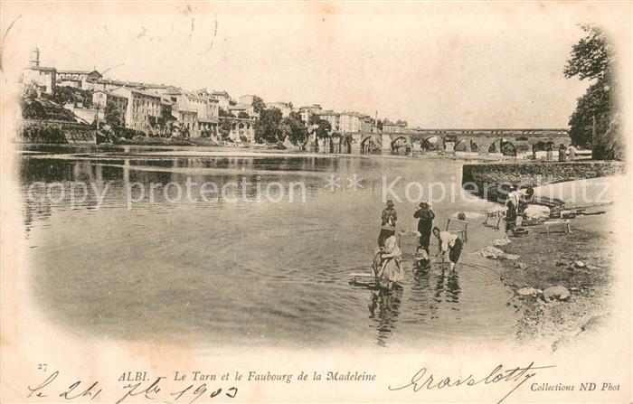 Albi Tarn Le Tarn et le Faubourg de la Madeleine