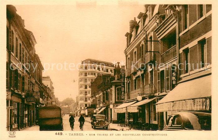 Tarbes Rue Thiers et les nouvelles constructio