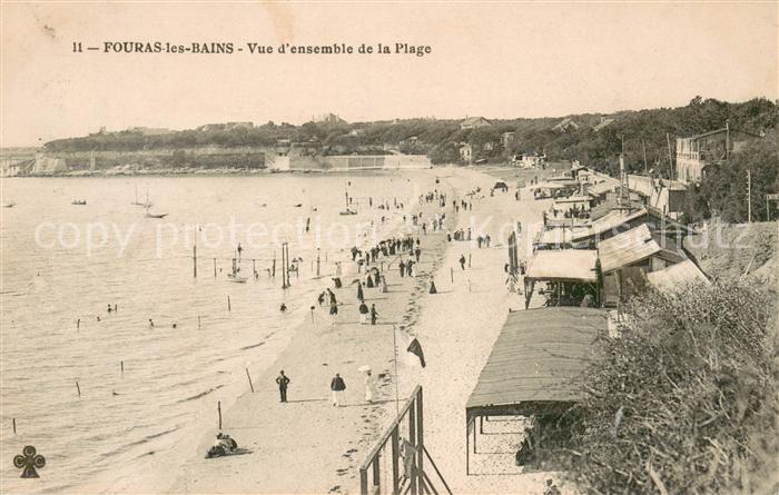 Fouras Charente-Maritime Vue d ensemble de la plage