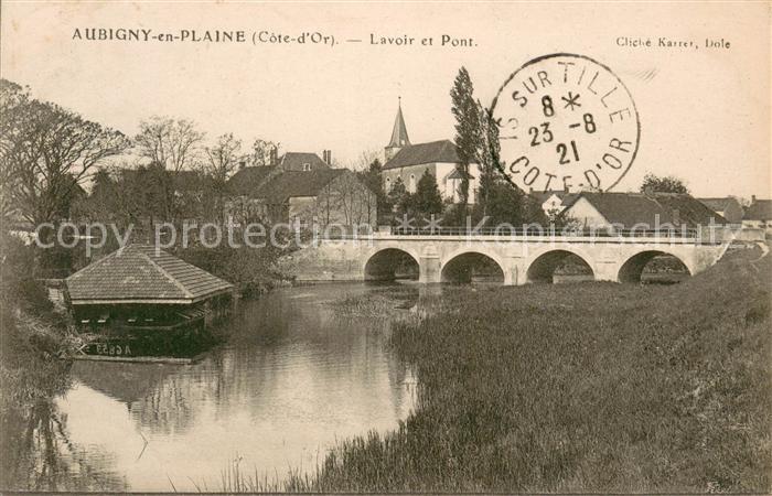 Aubigny-en-Plaine Lavoir et pont