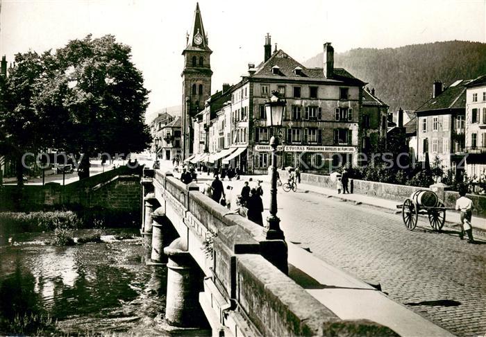 Saint-Die-des-Vosges Grand Pont sur la Meurthe vers l'Eglise Saint Martin