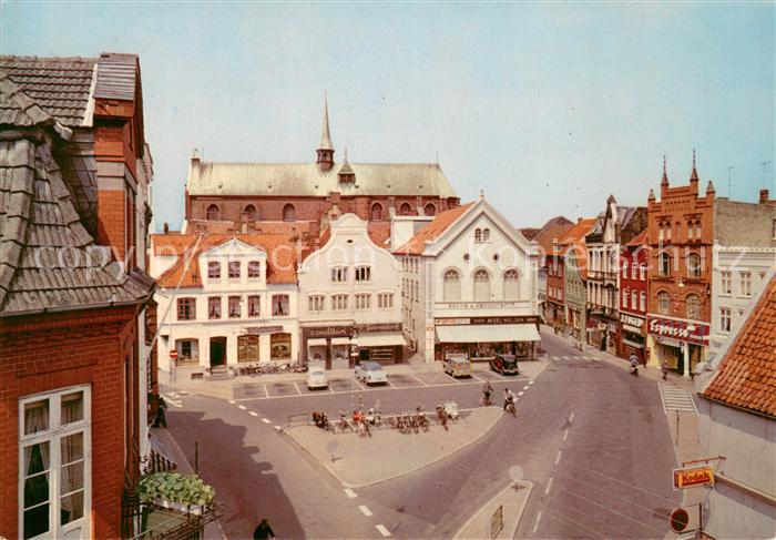 Haderslev Hadersleben Torvet med Domkirken Marktplatz mit Dom