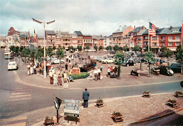 Bastogne Wallonie Place du General Mac Auliffe avec le ta