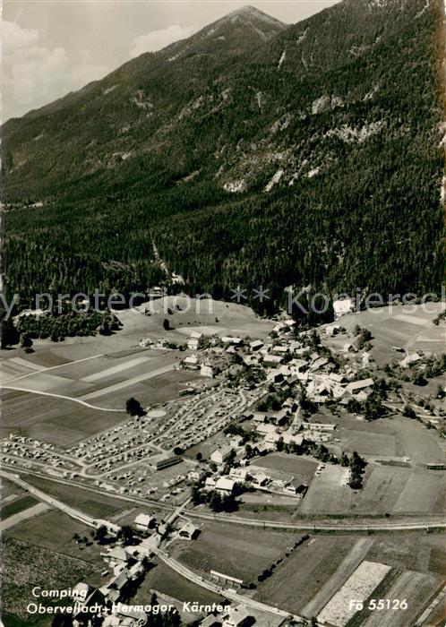 Obervellach Kaernten Campingplatz Fliegeraufnahme