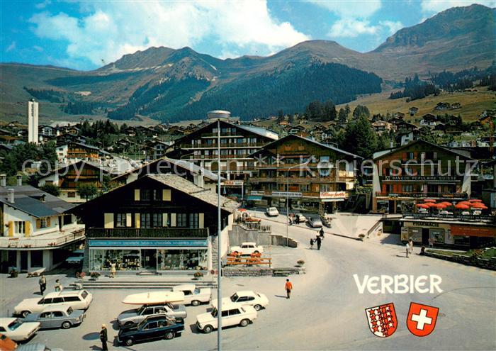 Verbier Ortsmitte Alpen