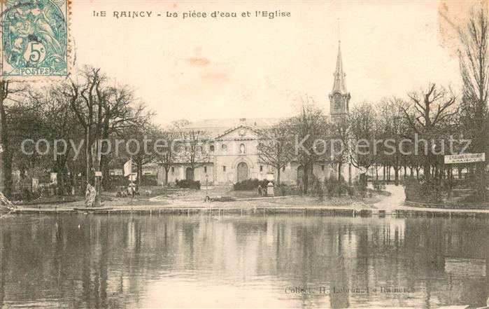Le Raincy Pièce d eau et l'Eglise