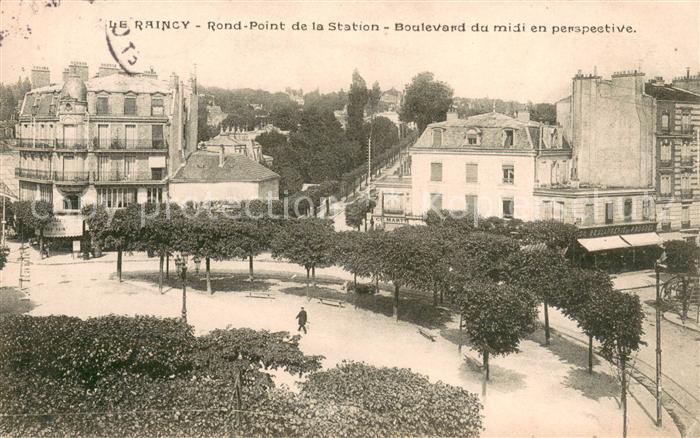 Le Raincy Rond Point de la Station Boulevard du Midi en perspective