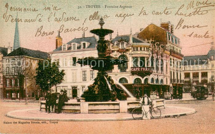 Troyes Aube Fontaine Argence