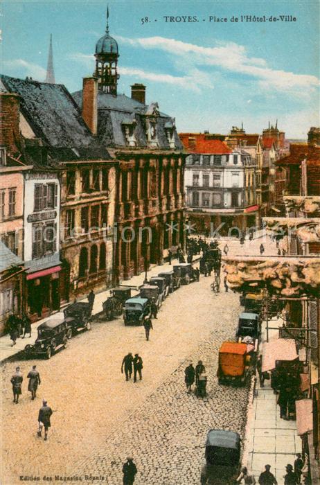 Troyes Aube Place de l Hôtel de Ville