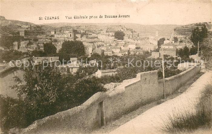 Saint-Chamas Vue Generale prise de Beaume Avoure