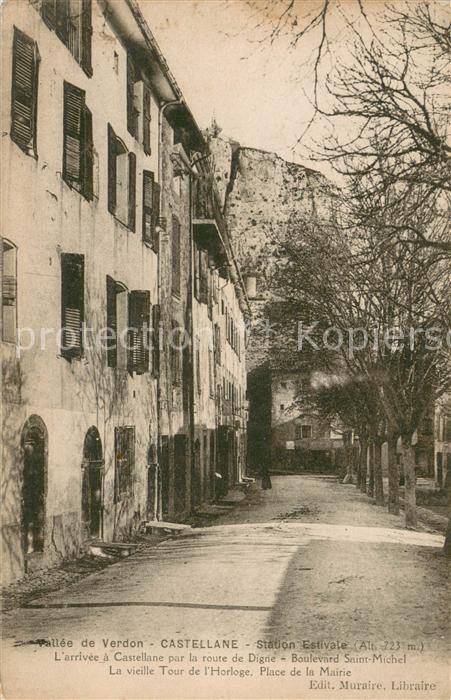 Castellane Vieille tour de l_Horloge Place de la M