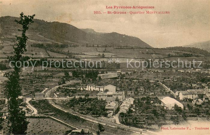 Saint-Girons Ariege Panorama Quartier Montvallier