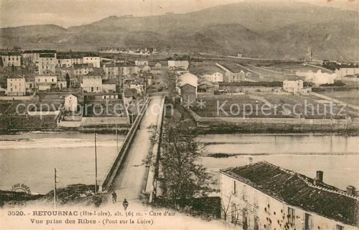 Retournac Cure d air vue prise des Ribes Pont