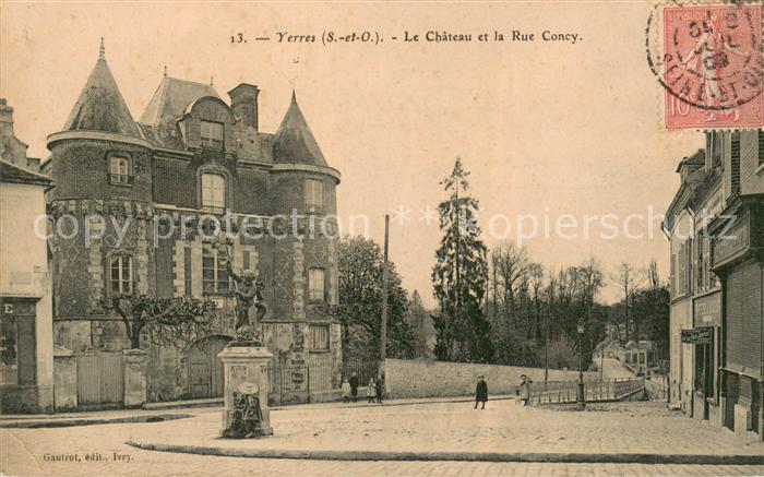 Yerres Chateau et la Rue Concy