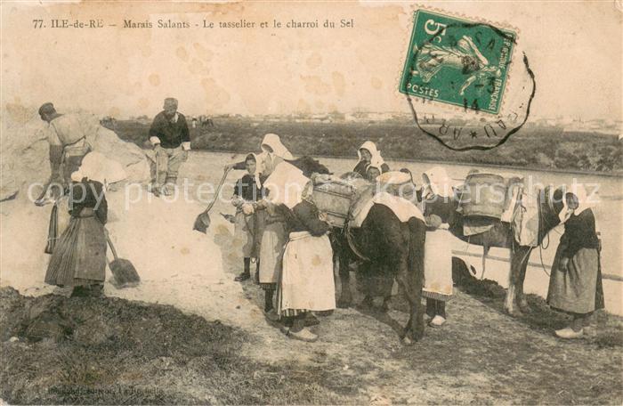 Ile de Re Marais Salants le tasselier et le charroi du sel