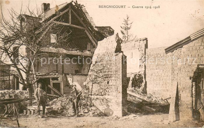 Bergnicourt Ruines Grande Guerre Truemmer 1. Weltkrieg