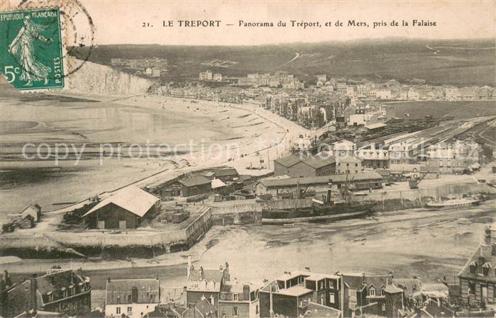 Le Treport Panorama pris de la Falaise