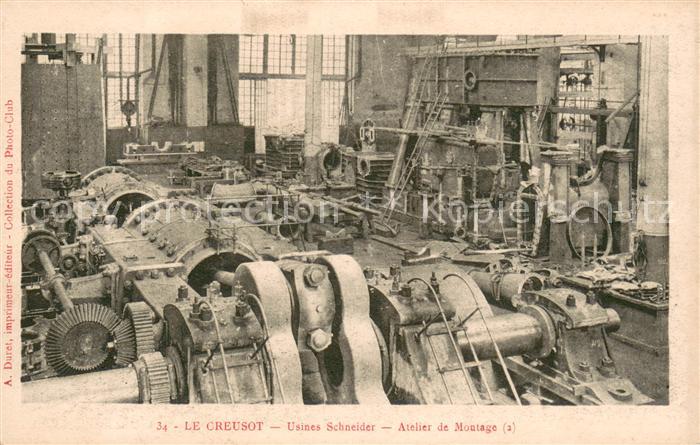 Le Creusot Saone-et-Loire Usines Schneider Atelier de Montage