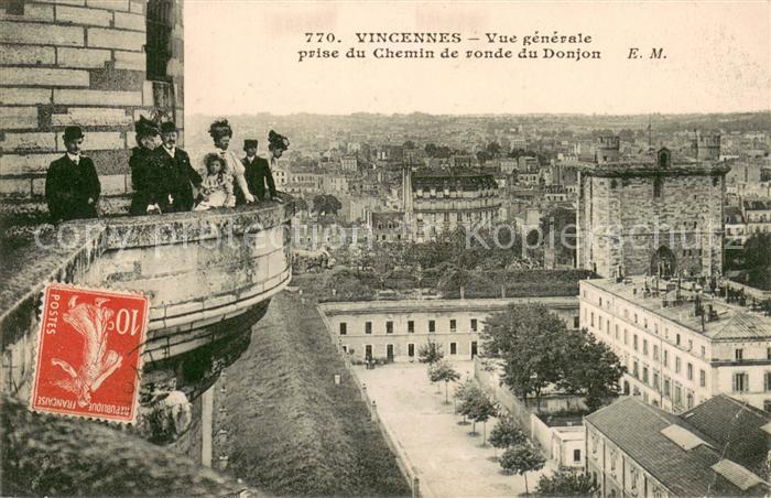 Vincennes Vue Generale prise du chemin de ronde du donjon