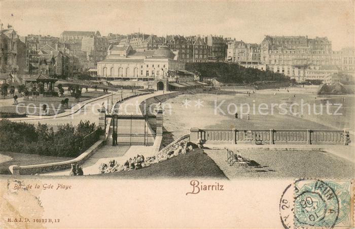 Biarritz Pyrenees Atlantiques Baie de la grande plage