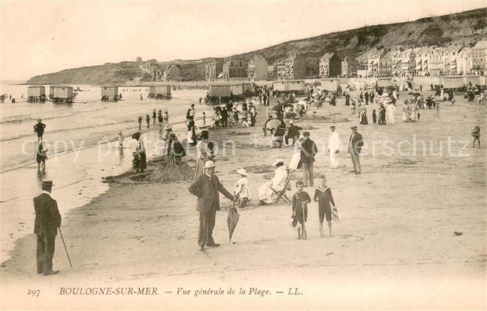 Boulogne-sur-Mer Vue Generale de la plage