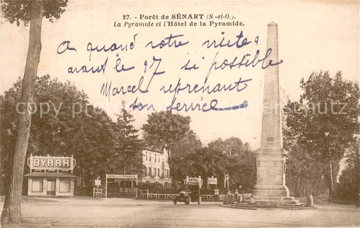 Foret de Senart Hôtel de la Pyramide Monument