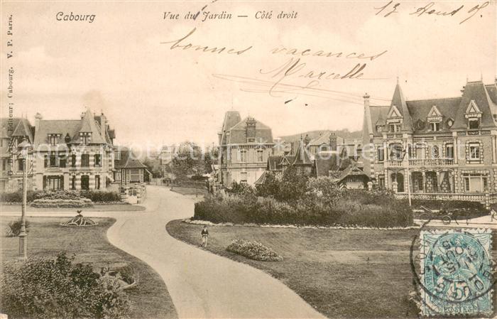 Cabourg Vue du jardin
