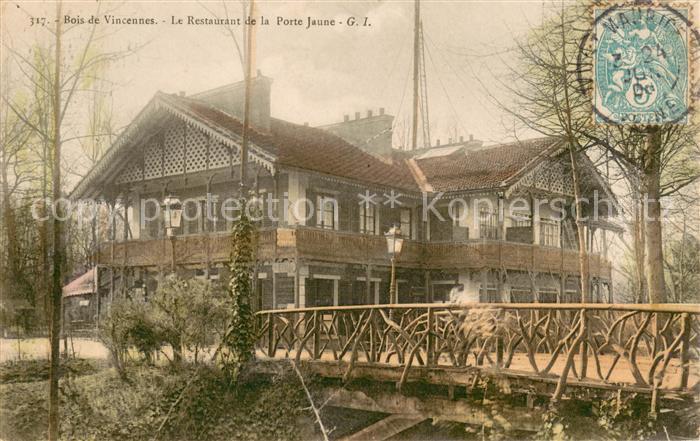Bois de Vincennes Restaurant de la Porte Jaune