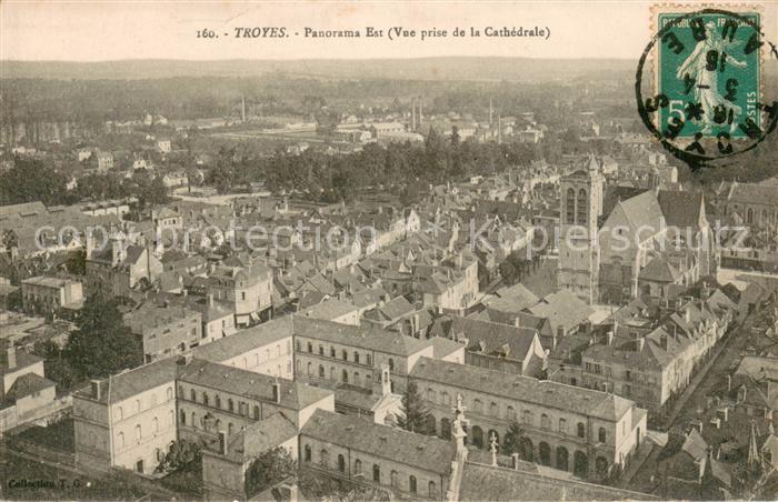 Troyes Aube Vue panoramique prise de la Cathedrale