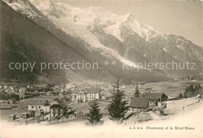 Chamonix Vue panoramique et le Mont Blanc Alpes