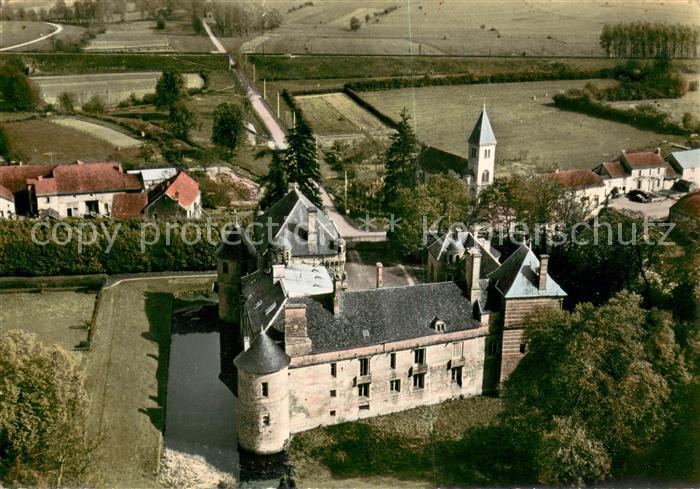 Le Pailly Chateau les Douves vue aérienne