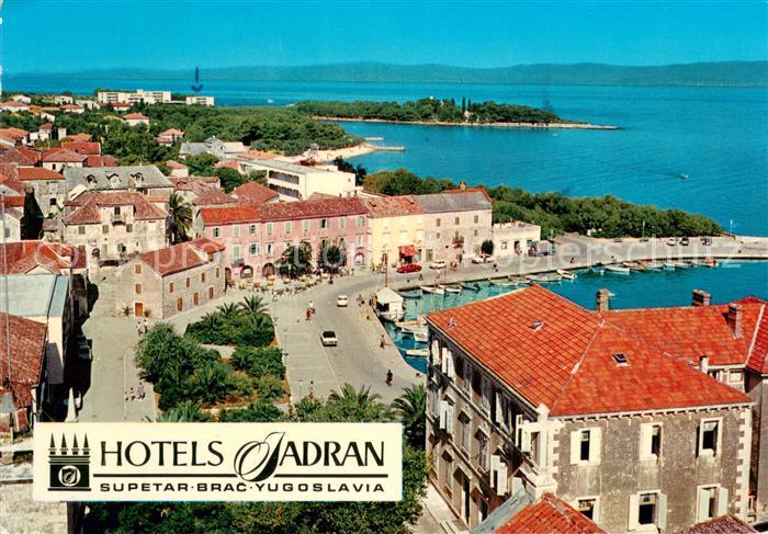 Supetar Hotels Jadran Hafen Kuestenpanorama