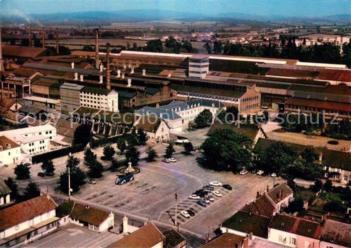 Gueugnon Place des Forges vue aérienne