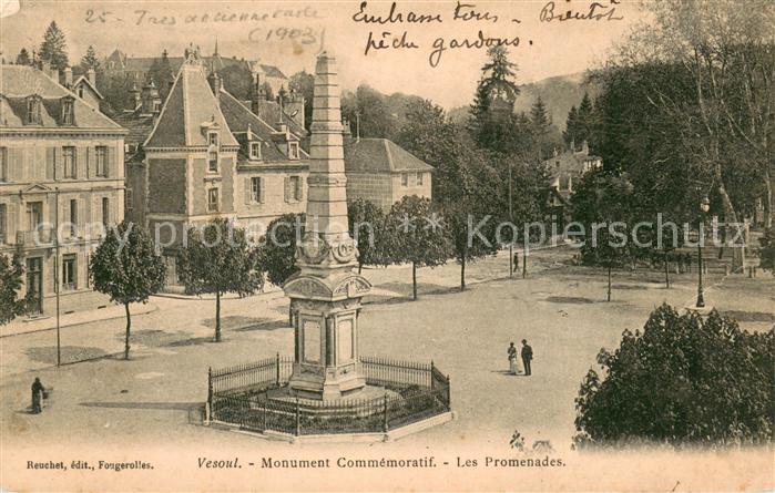 Vesoul Haute Saone Monument Commemoratif Les Promenades