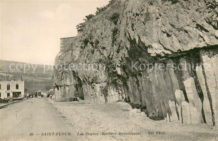 Saint-Flour Cantal Les Orgues Rochers Basaltiques