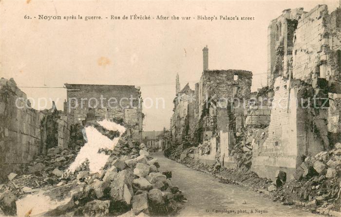 Noyon Oise Apres la guerre Rue de l’Eveche