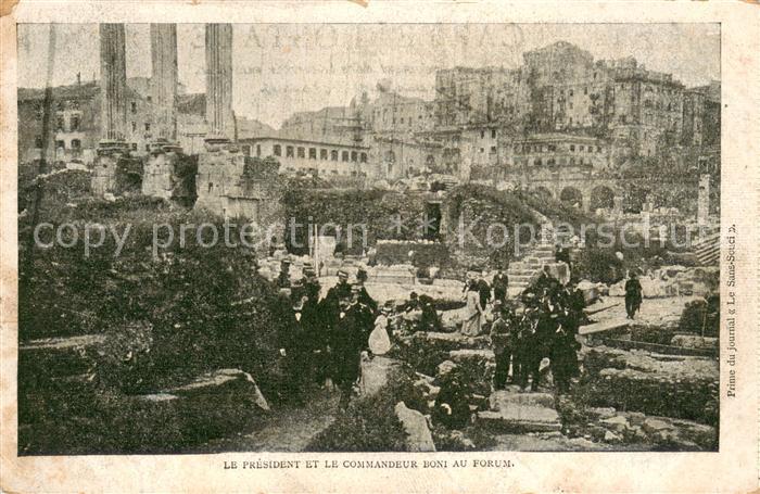 Athen Griechenland Le President et le Commandeur Boni au Forum