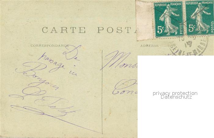 La Ferte-sous-Jouarre Invasion Allemande Annexe du Chateau de l’Ile bomberde par – Bild 2